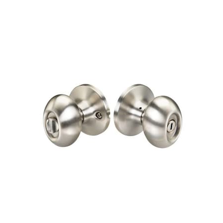 Yale Privacy Turn Button Lock with Waycross Knob Satin Nickel Finish WAPR15